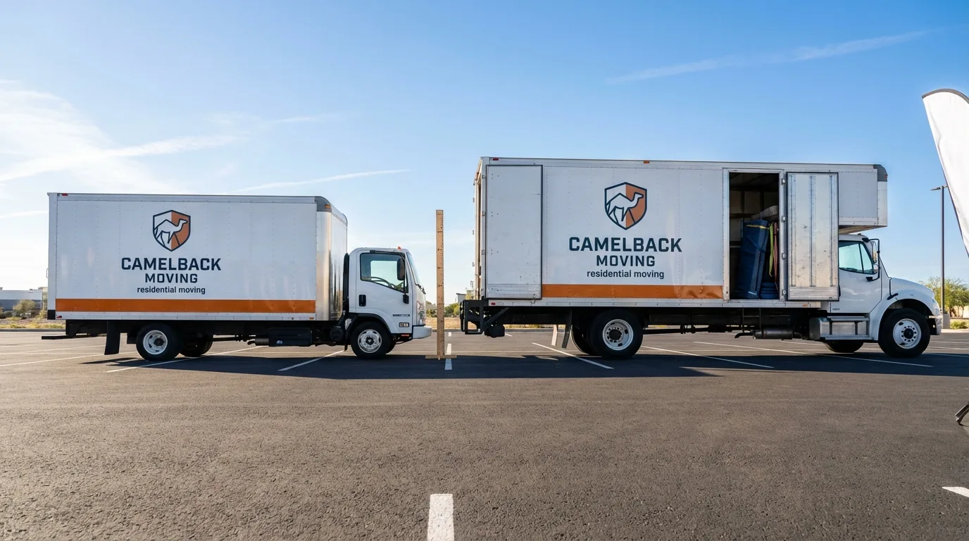 Moving truck size capacity guide in Monon